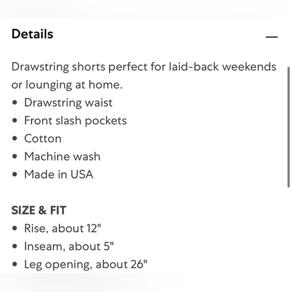 NWT Hard Tail Cotton Drawstring Shorts - Picture 6 of 7